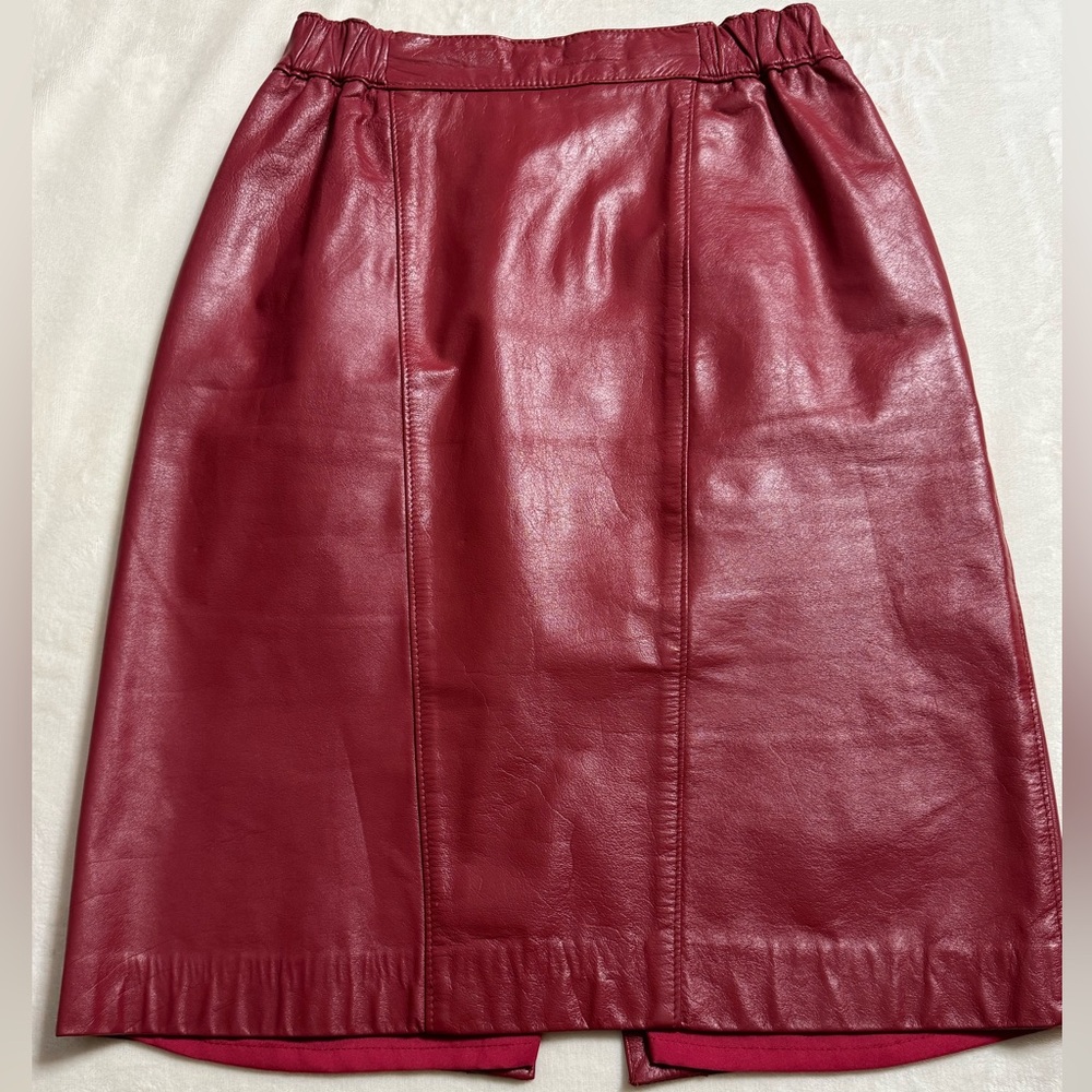 Red Leather Skirt